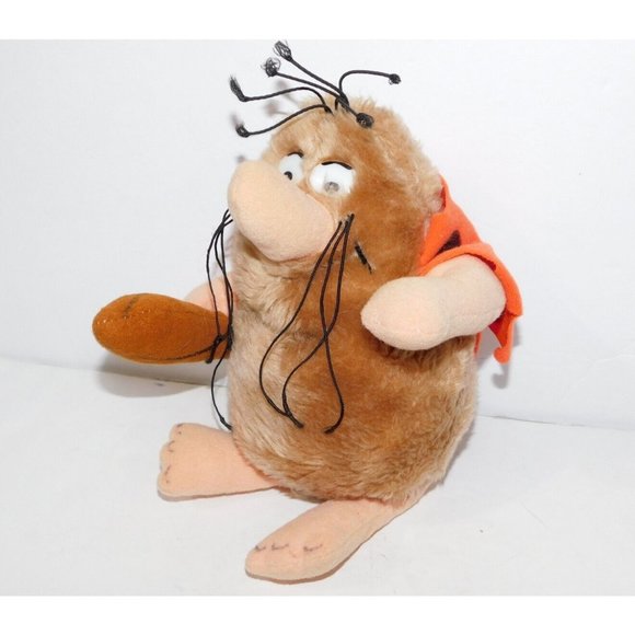 Vintage 1992 Might Star Hanna Barbara 8" Plush Captain Caveman Flintstones - Picture 4 of 7